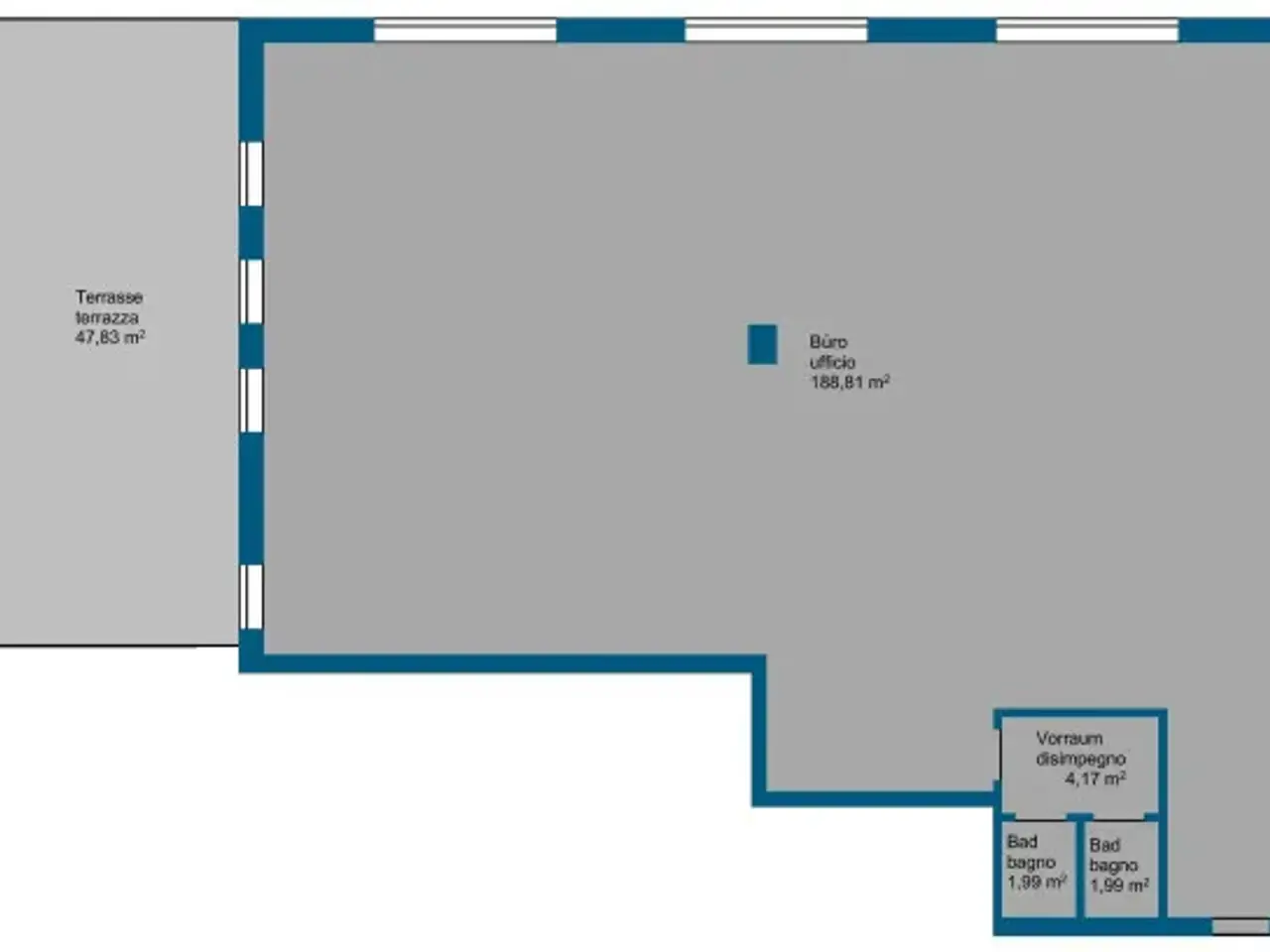 Ufficio in Strada Rezia 18, Ortisei, {3} - Planimetria 1