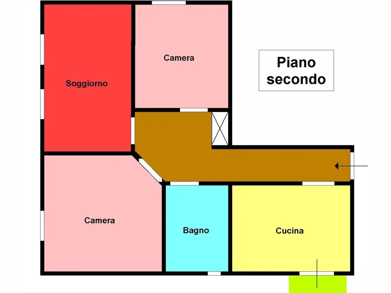 Quadrilocale in vendita, Pisa - Planimetria 1