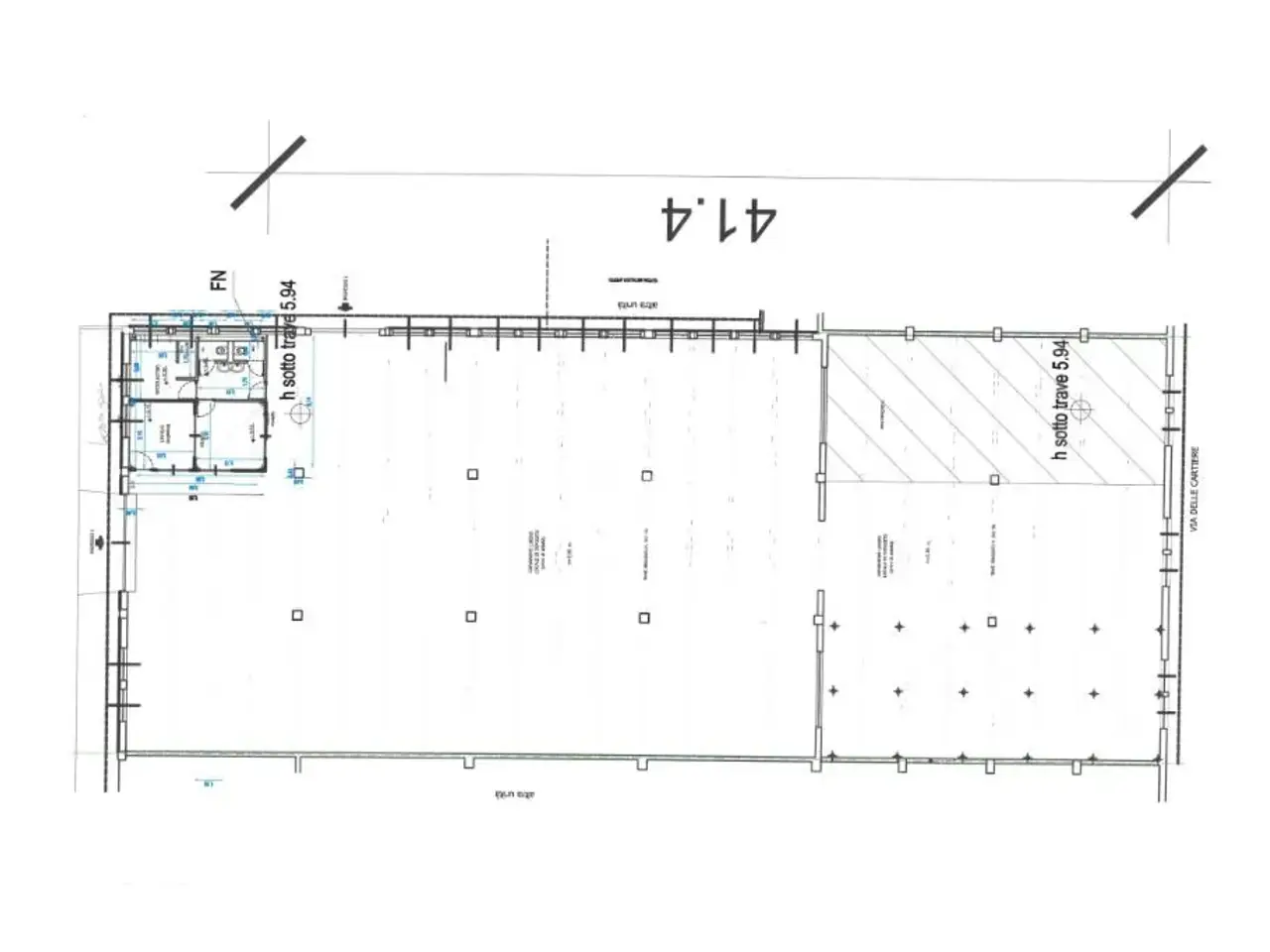Capannone in Via alle Fabbriche 85, Caselle Torinese, {3} - Planimetria 1