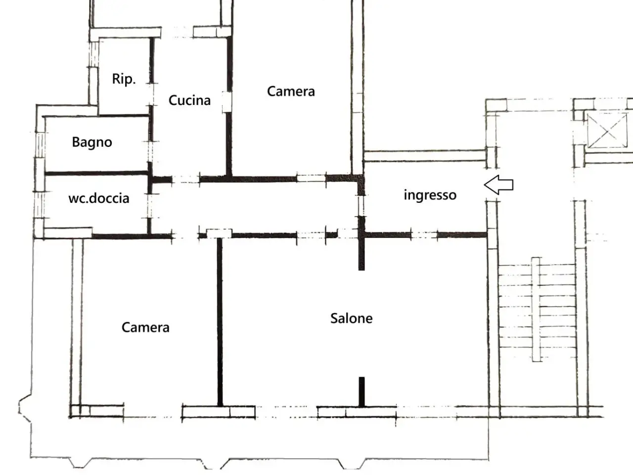 Appartamento in vendita, Piazza Europa, Palermo - Planimetria 1