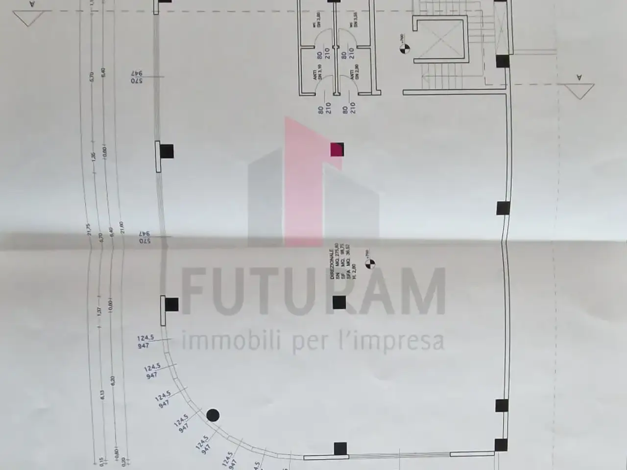 Ufficio in Via Giuseppe Barbieri, Vicenza, {3} - Planimetria 1