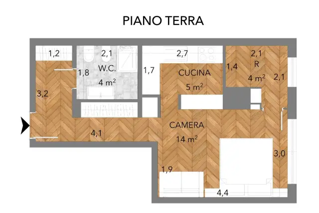 One-room flat in Via Gorizia, Ciampino - Photo 1