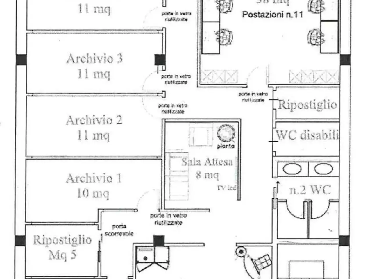 Negozio in , Cecina, {3} - Planimetria 1