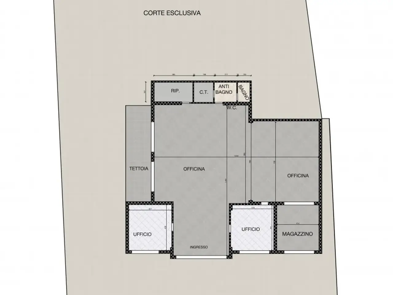 Capannone in Via Provinciale Circonvallazione 9, Molinella, {3} - Planimetria 1