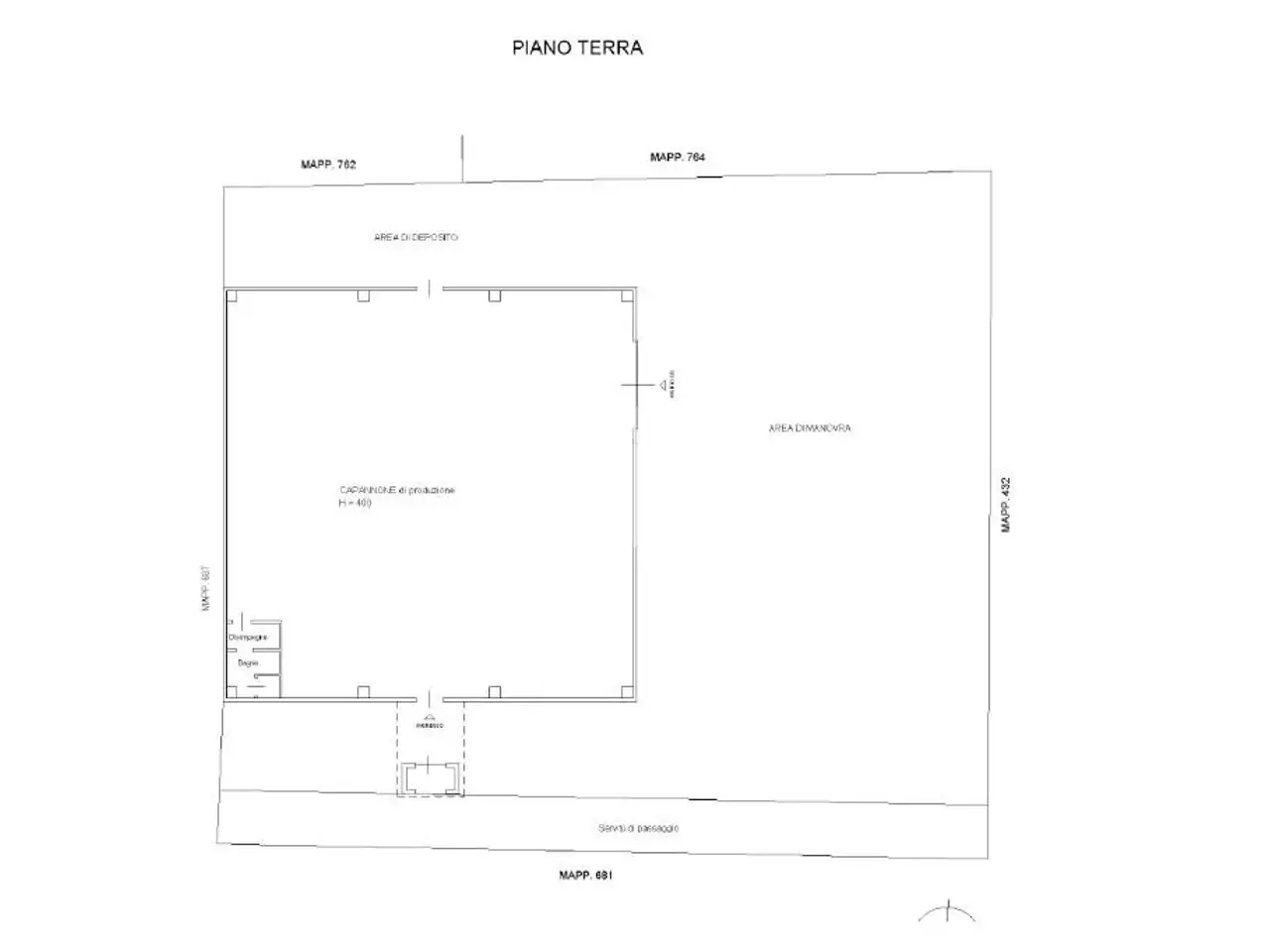 Capannone in Via dei Prati Nuovi 32, Cerano, {3} - Planimetria 1