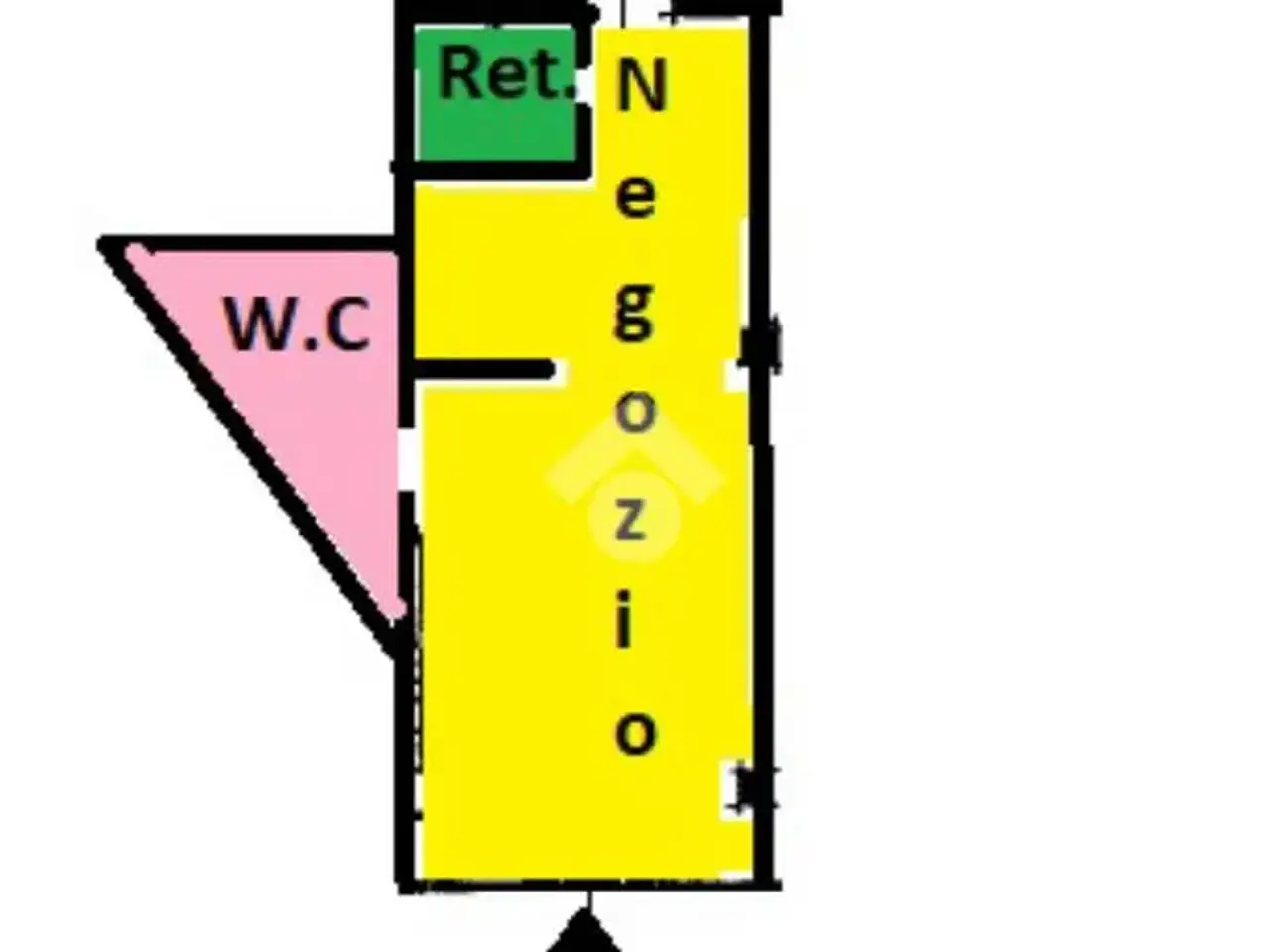 Negozio in Via Carlo Caniggia 17, Alessandria, {3} - Planimetria 1