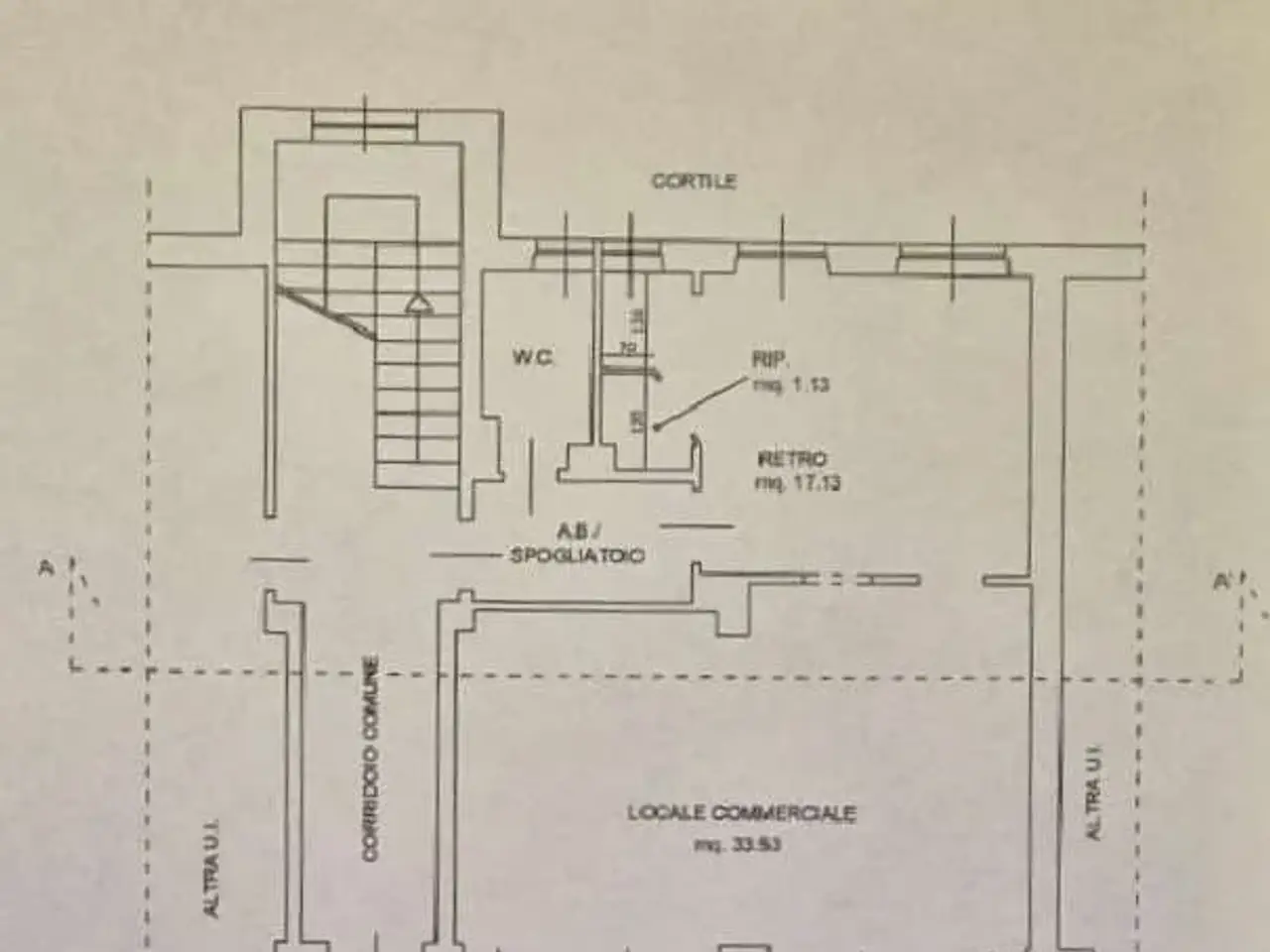 Negozio in Viale Vittoria  36/a, Alpignano, {3} - Planimetria 1