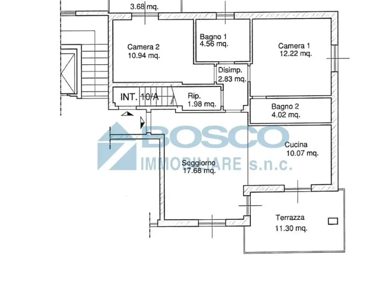 Quadrilocale in Via Cozzani  74, La Spezia - Planimetria 1