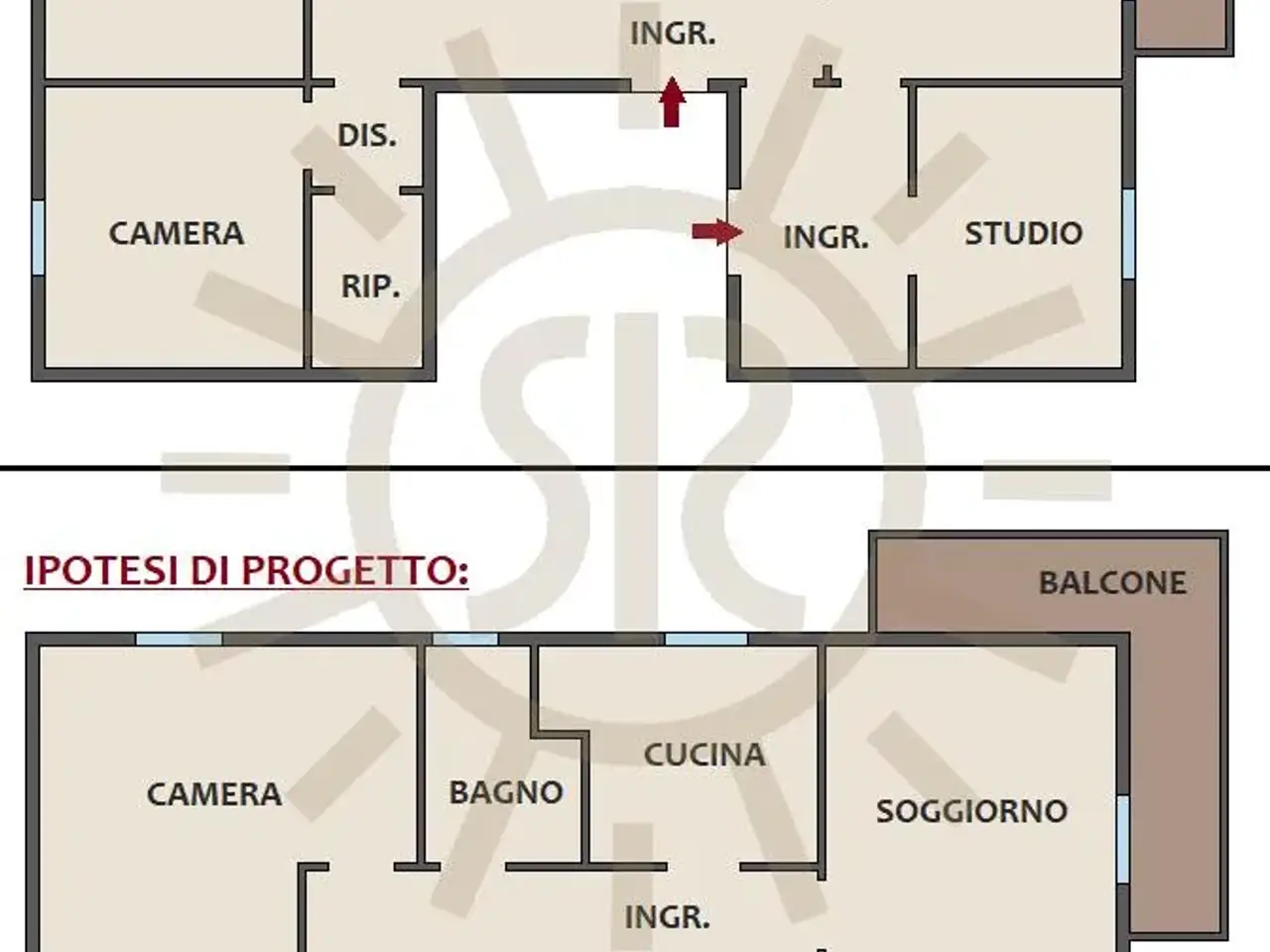 Appartamento in {3}, Via Carlo Cignani 2 - Planimetria 1