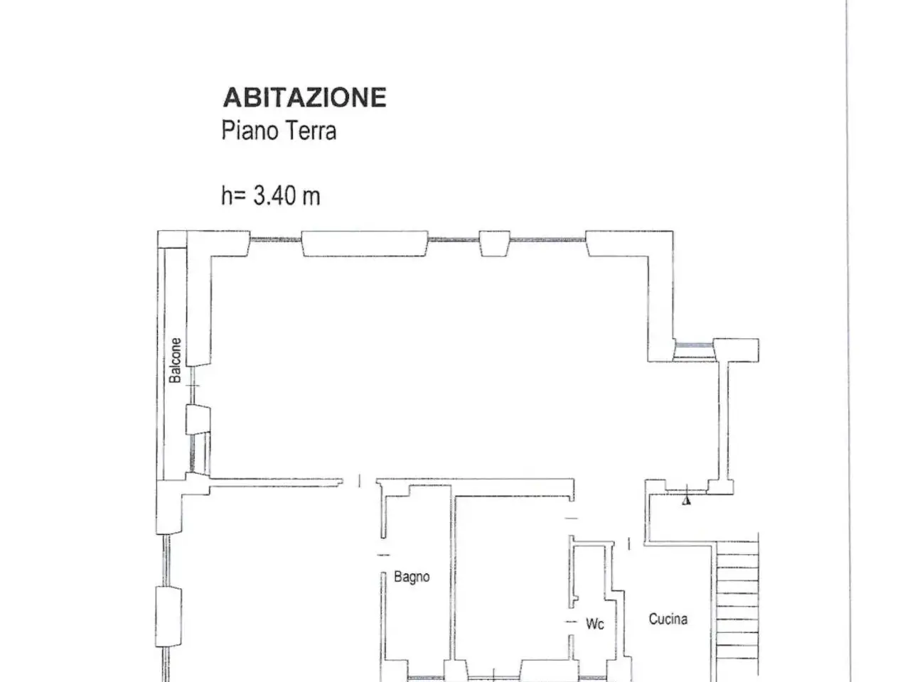 Trilocale in Via Vito Volterra 37, Roma - Planimetria 1