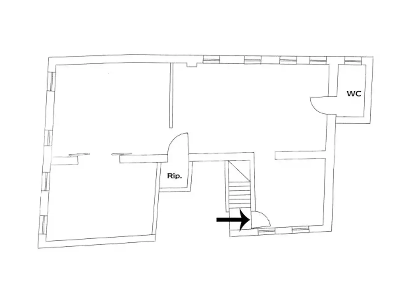 Ufficio in Campo San Luca, Venezia, {3} - Planimetria 1
