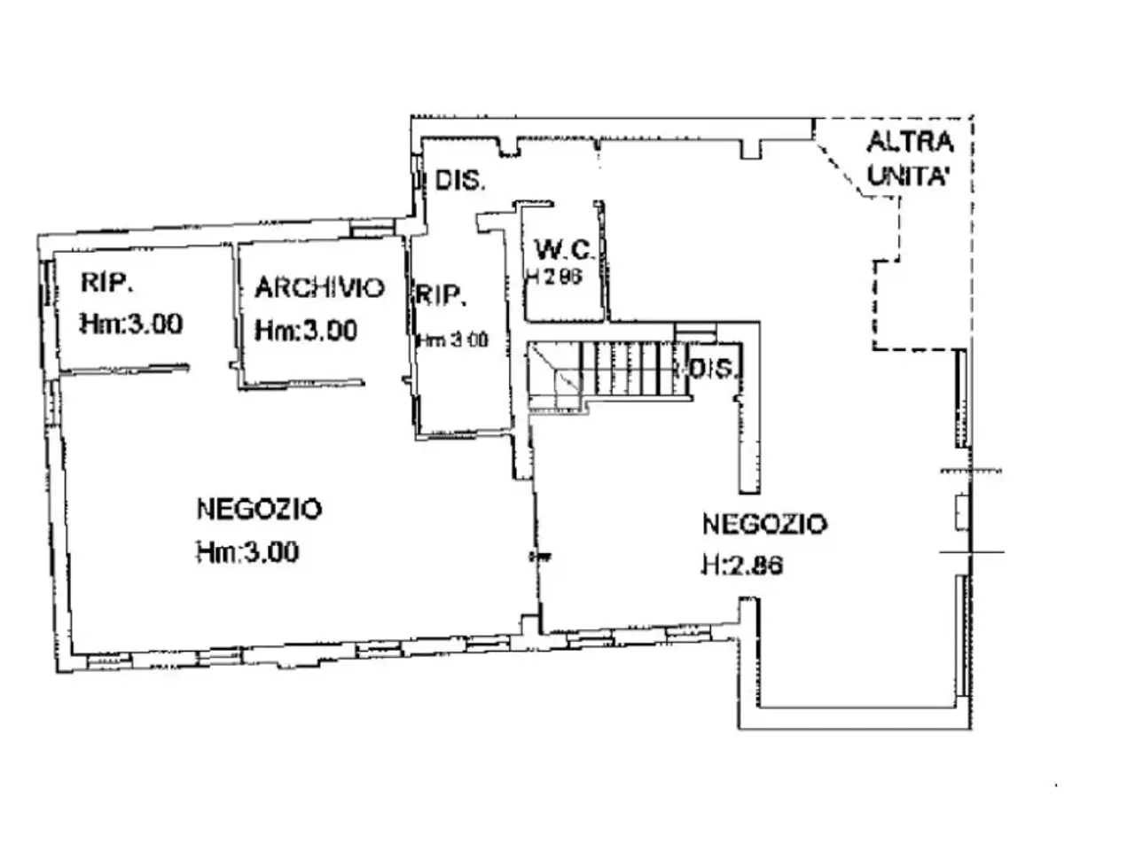 Negozio in Via Cesare Battisti, Campagna Lupia, {3} - Planimetria 1