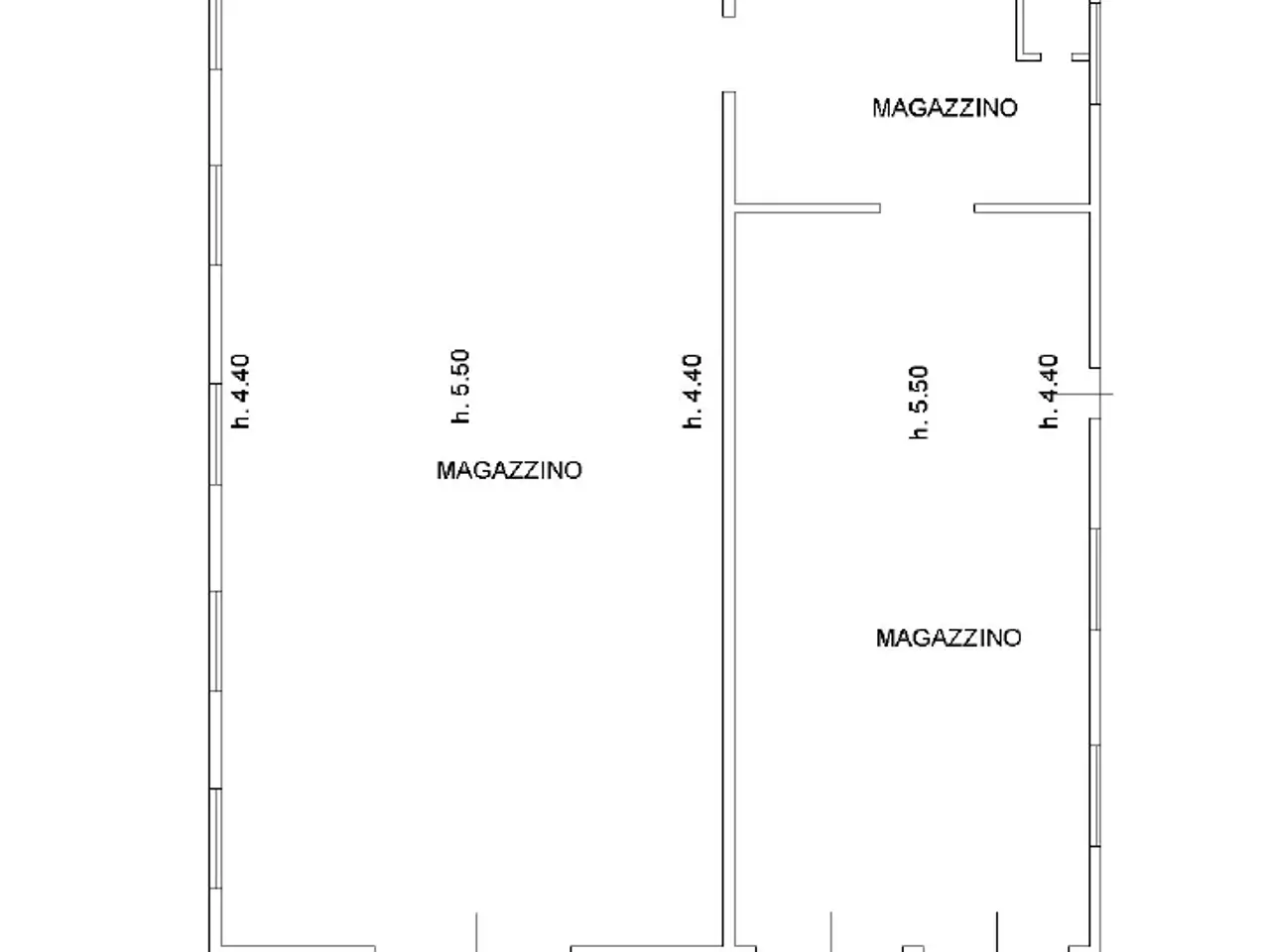 Magazzino in Via Valletta, Merlara, {3} - Planimetria 1