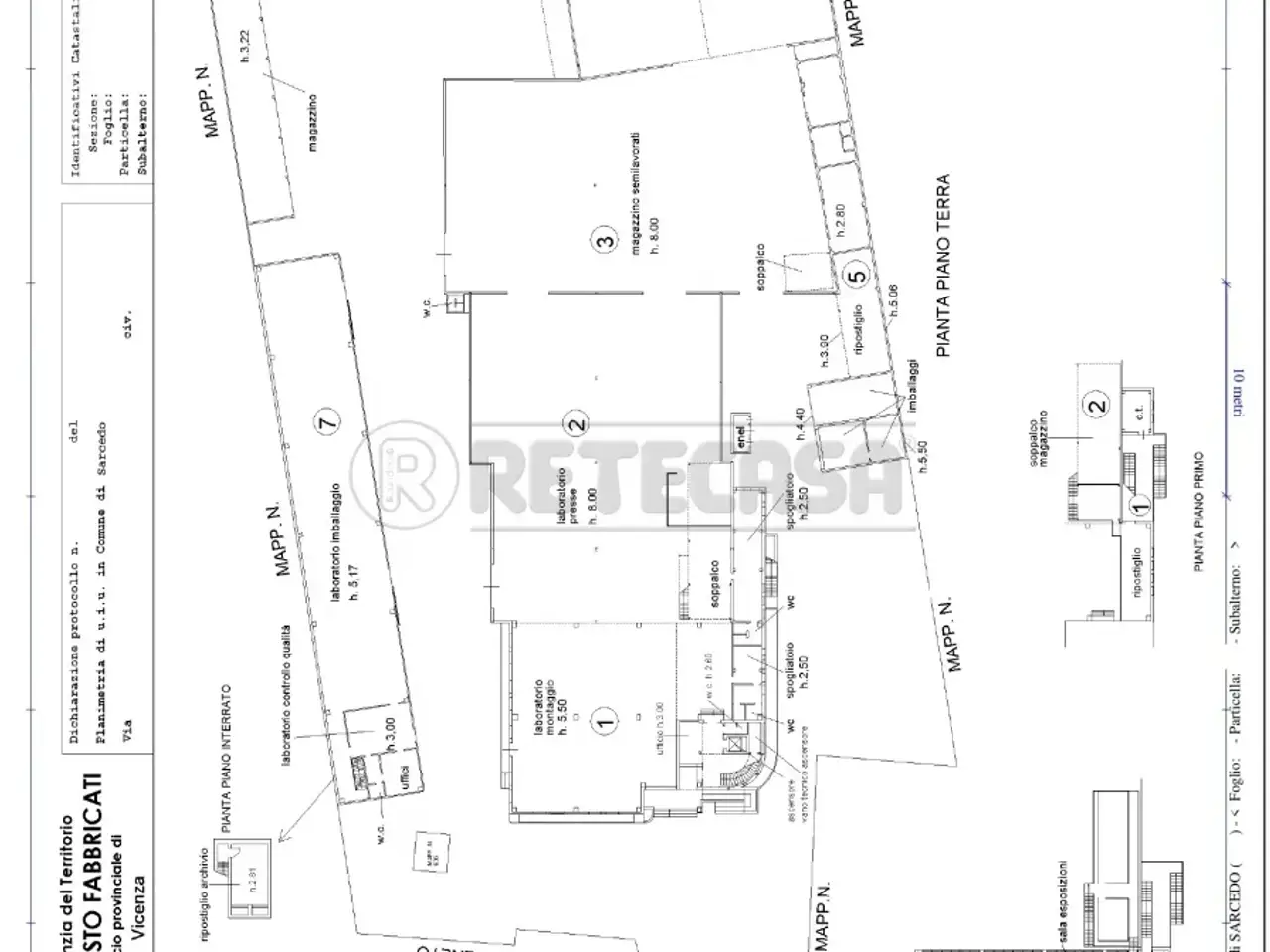 Capannone in Via Veneto, Sarcedo, {3} - Planimetria 1