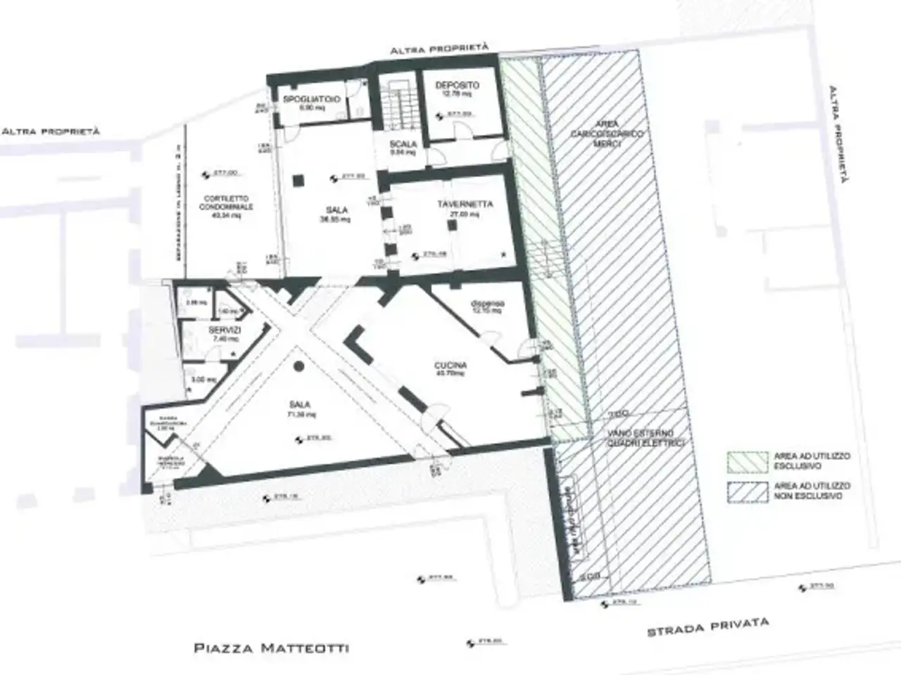 Negozio in Piazza Giacomo Matteotti 3, Caselle Torinese, {3} - Planimetria 1