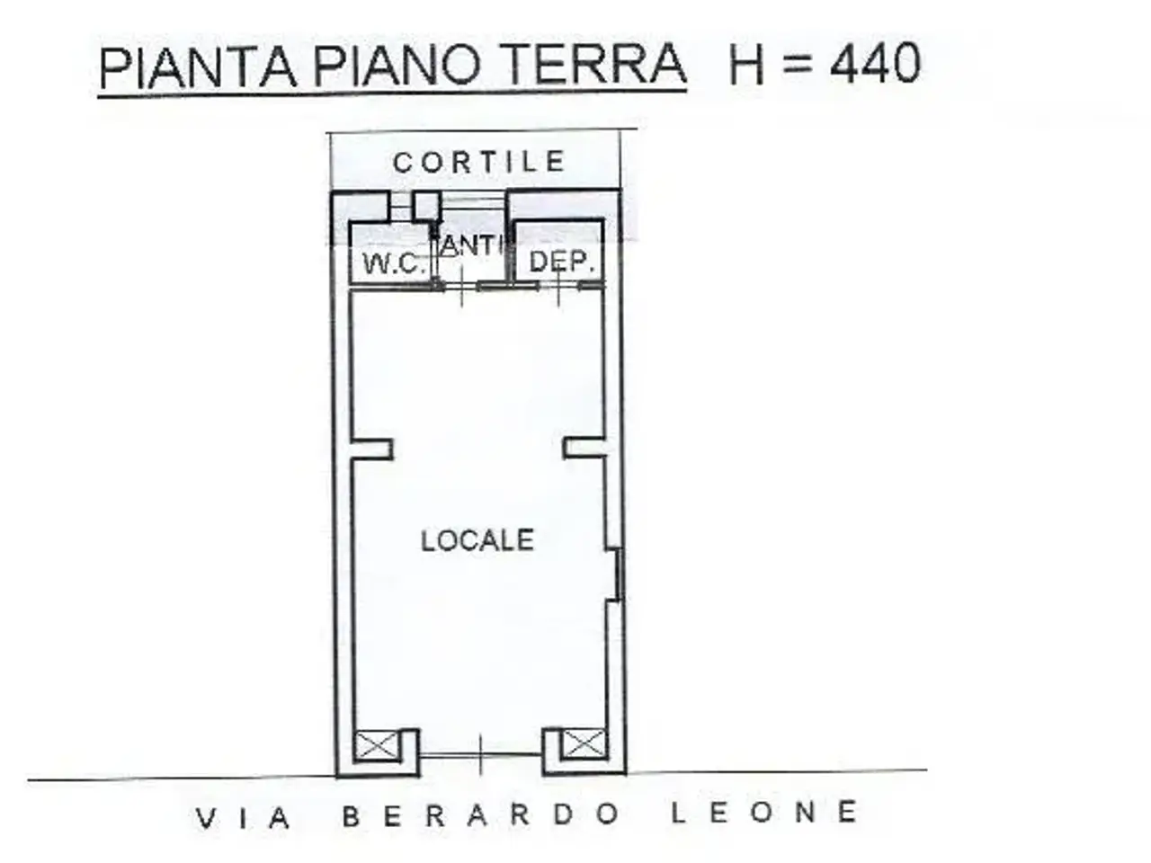 Negozio in Via Berardo Leone, Martina Franca, {3} - Planimetria 1