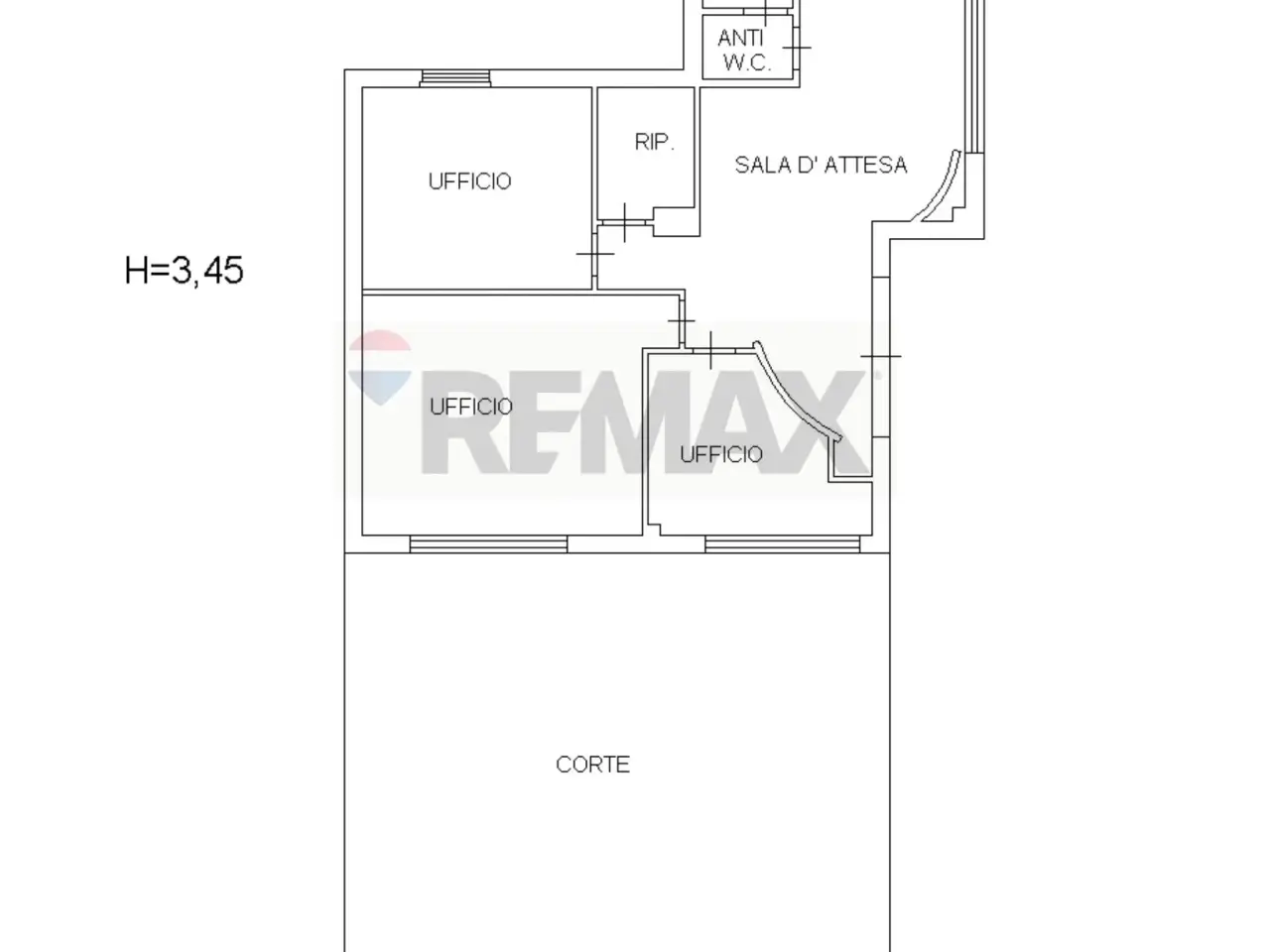Ufficio in Viale Autonomia 18, Caltagirone, {3} - Planimetria 1