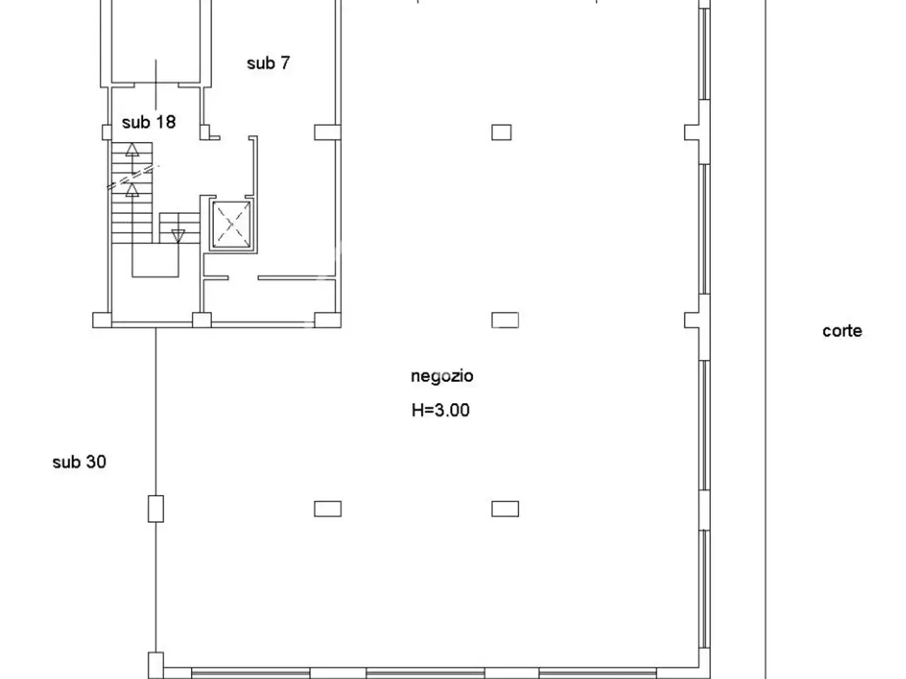 Negozio in Via Mare Adriatico, 25 25, Spoltore, {3} - Planimetria 1