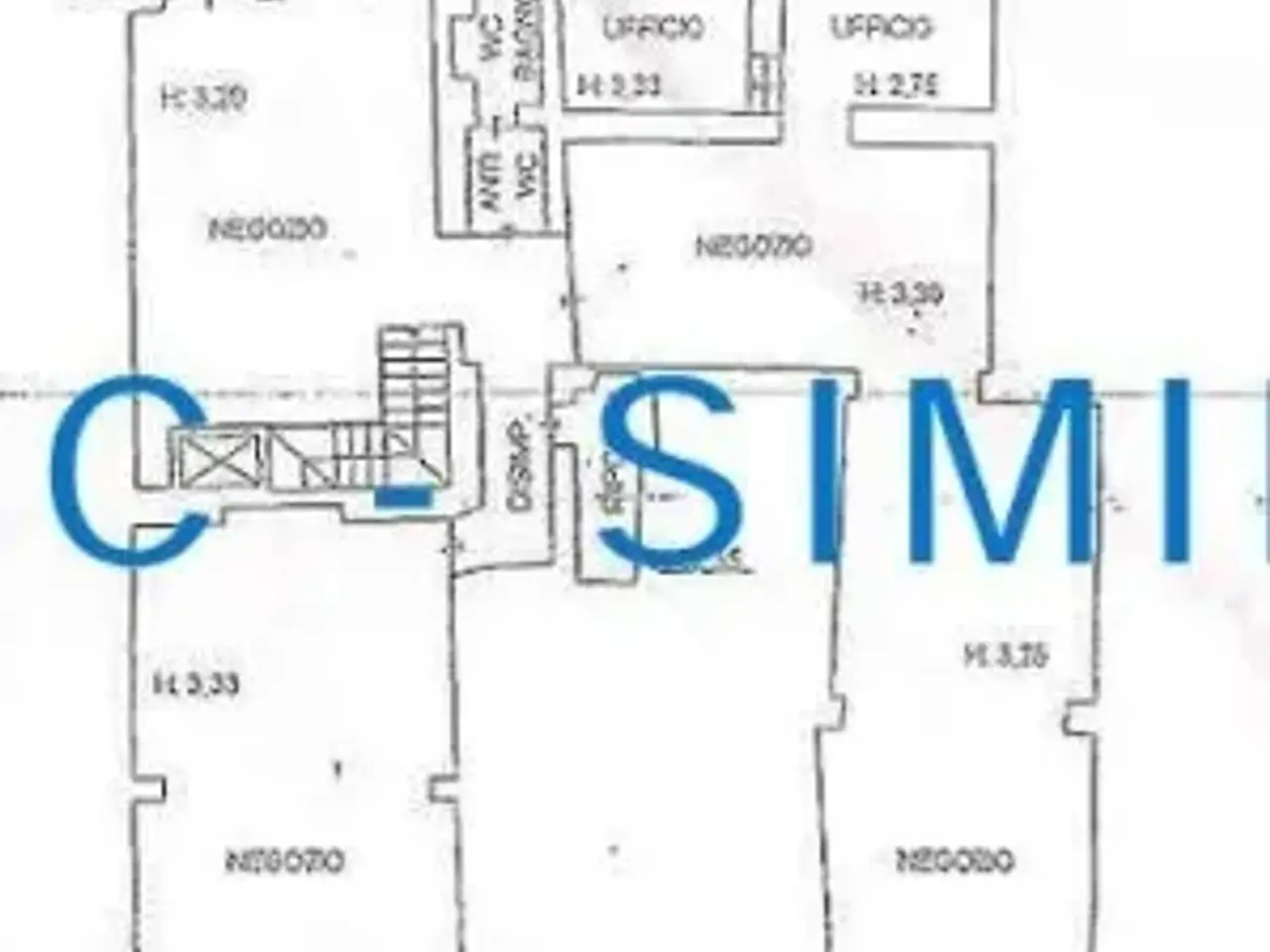 Negozio in Via dei Calzaiuoli 4a, Firenze, {3} - Planimetria 1