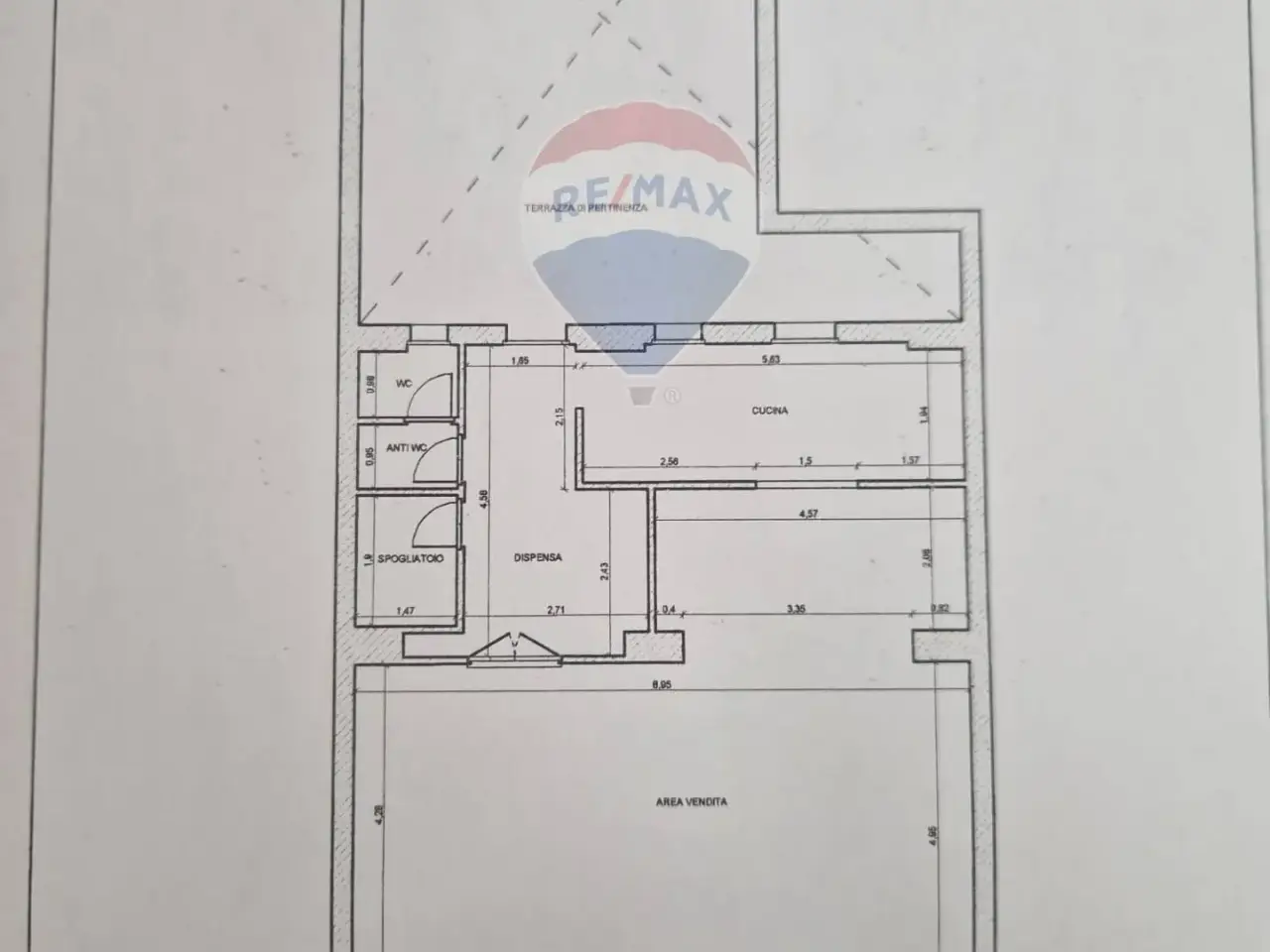 Esercizio commerciale in Via Serradifalco 266, Palermo, {3} - Planimetria 1