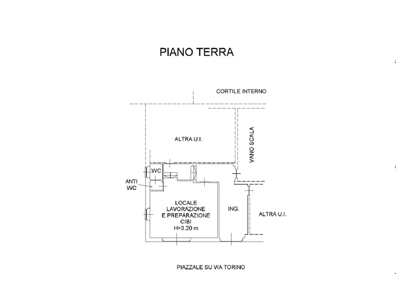Negozio in Via Torino 3, Frossasco, {3} - Planimetria 1