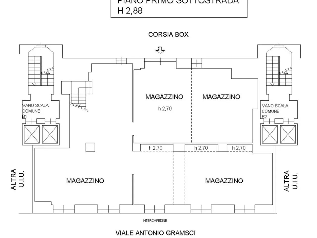 Negozio in Viale Gramsci 463, Sesto San Giovanni, {3} - Planimetria 1