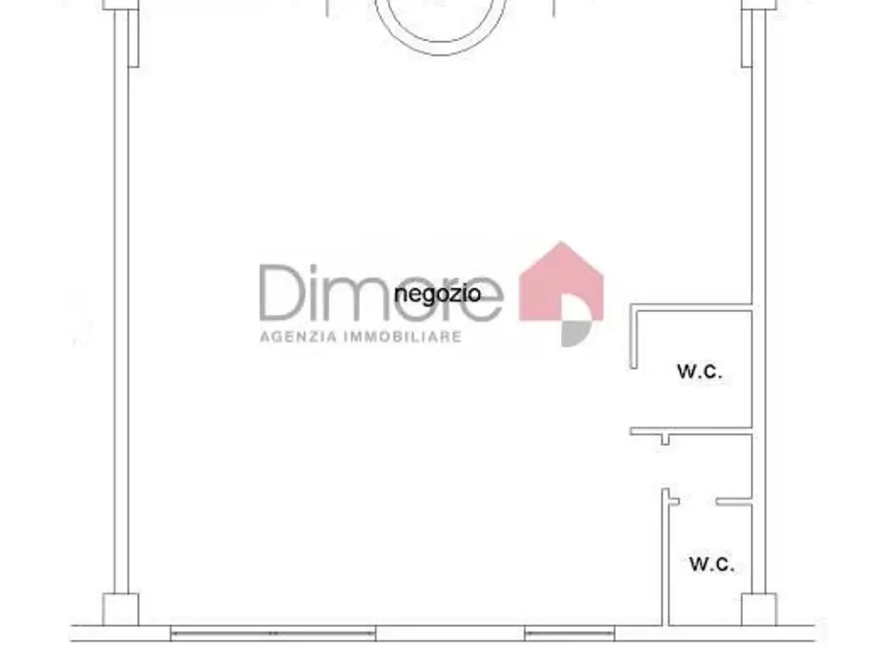 Negozio in Via Aldo Moro Snc, Tarquinia, {3} - Planimetria 1