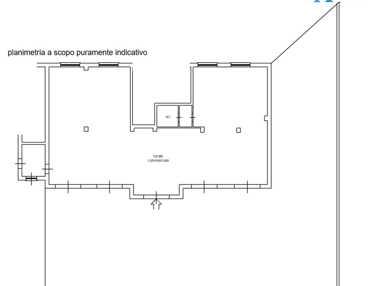 Negozio in Corso Vittorio Emanuele II 11, Taranto, {3} - Planimetria 1