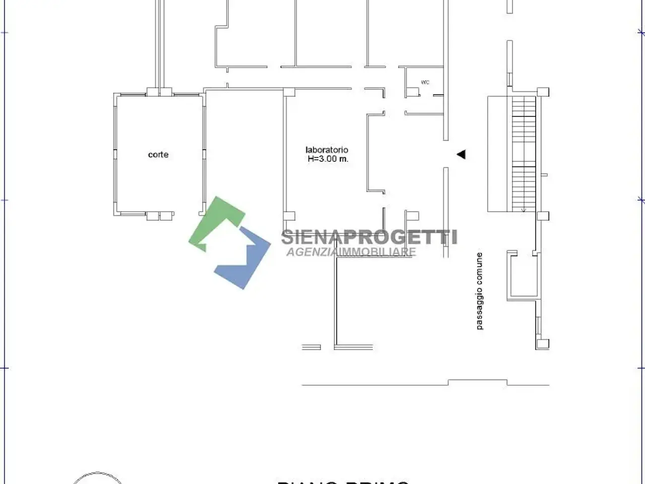 Laboratorio in Strada di Renaccio, Siena, {3} - Planimetria 1