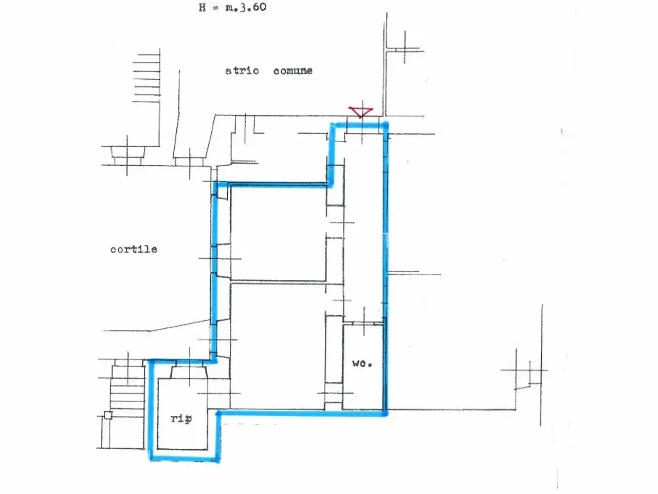 Ufficio in Via XXX Ottobre 4, Trieste, {3} - Planimetria 1