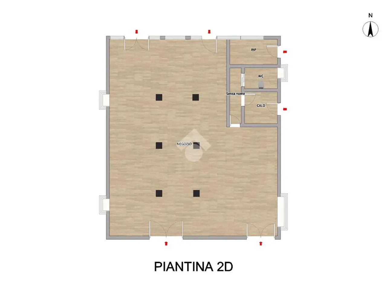Negozio in Via Moretto 81, Manerbio, {3} - Planimetria 1