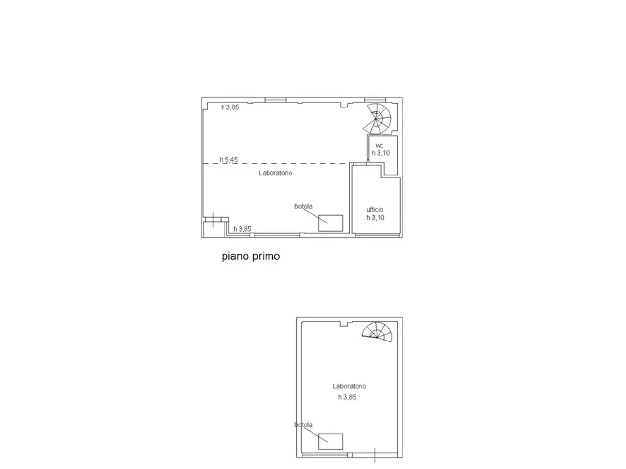 Laboratorio in , Massarosa, {3} - Planimetria 1