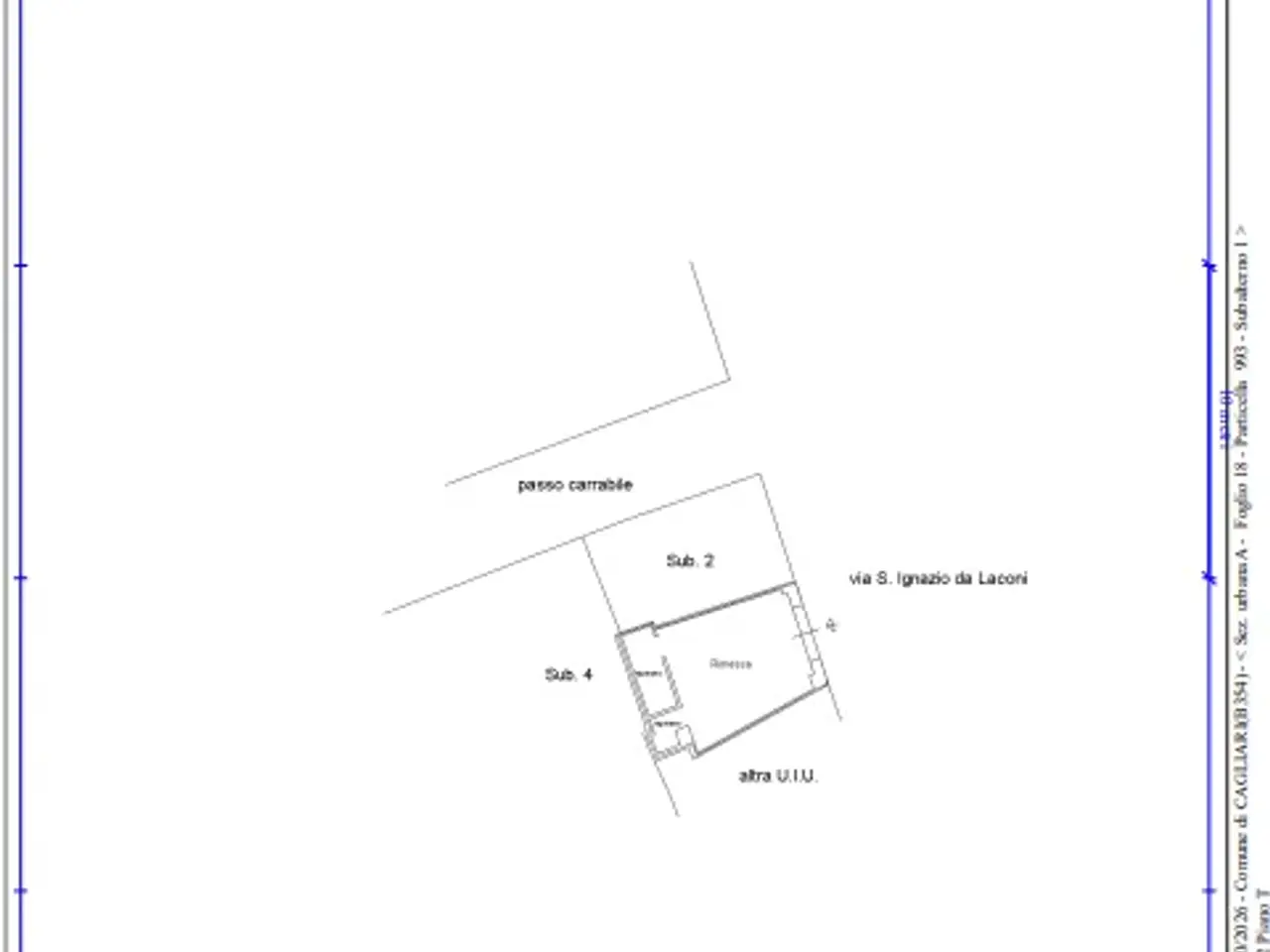 Negozio in Via Sant'Ignazio da Laconi  12-14-16, Cagliari, {3} - Planimetria 1