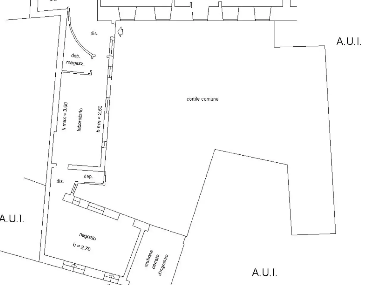 Negozio in Via Giuseppe Mazzini 16, Somma Lombardo, {3} - Planimetria 1