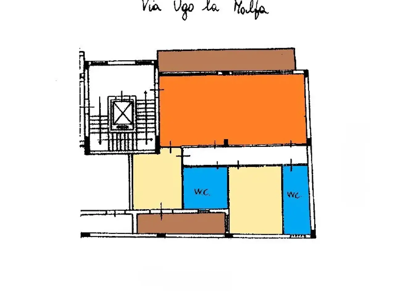 Ufficio in Via Ugo La Malfa  62, Palermo, {3} - Planimetria 1