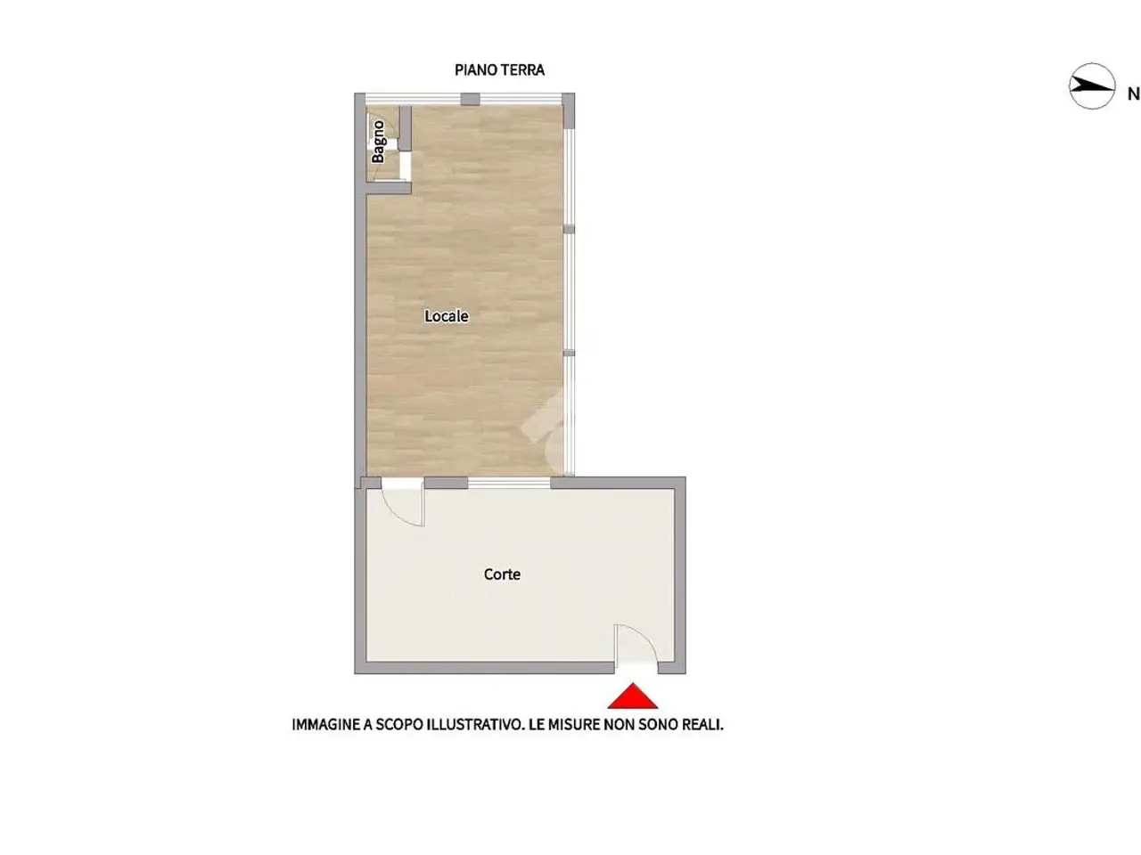 Negozio in Via Petrarca 87, Porto San Giorgio, {3} - Planimetria 1