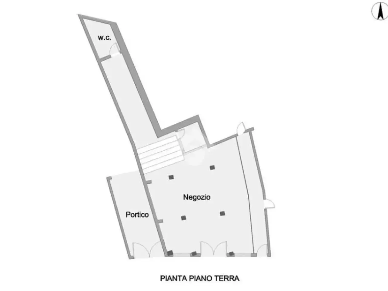 Negozio in Piazza Decio Rubini 4, Nereto, {3} - Planimetria 1