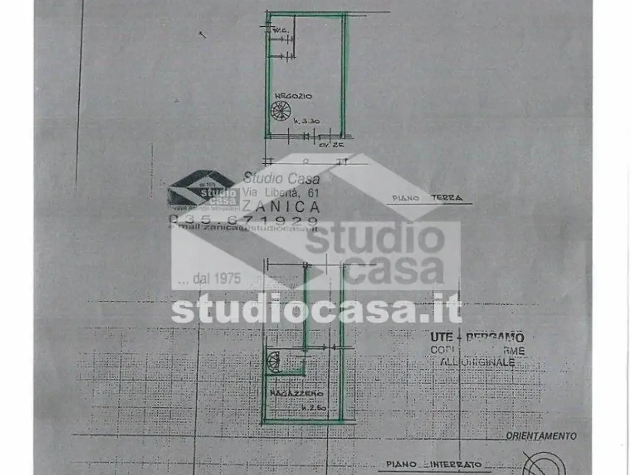 Negozio in Via IV Novembre, Orio Al Serio, {3} - Planimetria 1