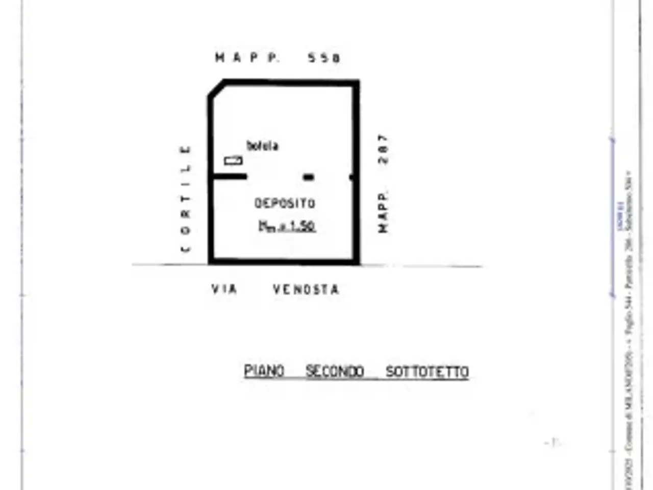 Negozio in Via Felice Venosta 21, 20143 , Milano, {3} - Planimetria 1