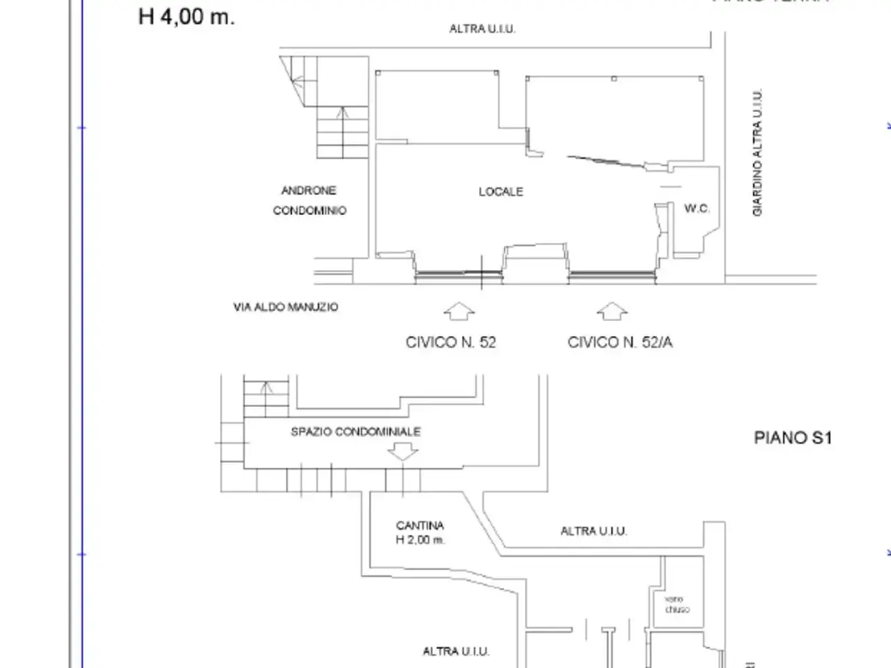 Negozio in Via Aldo Manunzio, Roma, {3} - Planimetria 1