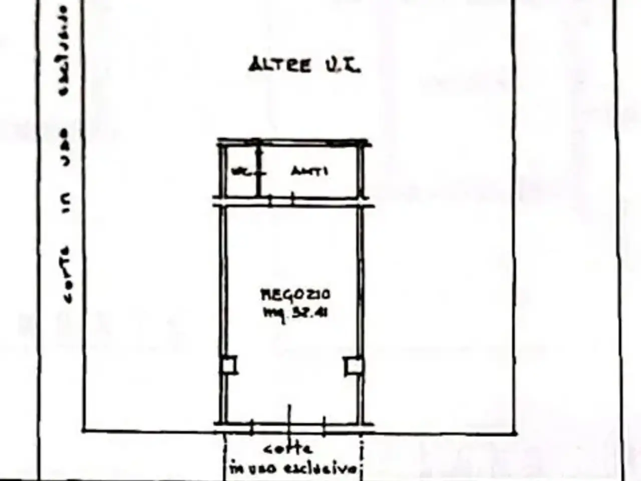 Negozio in Viale Mantova, Rimini, {3} - Planimetria 1