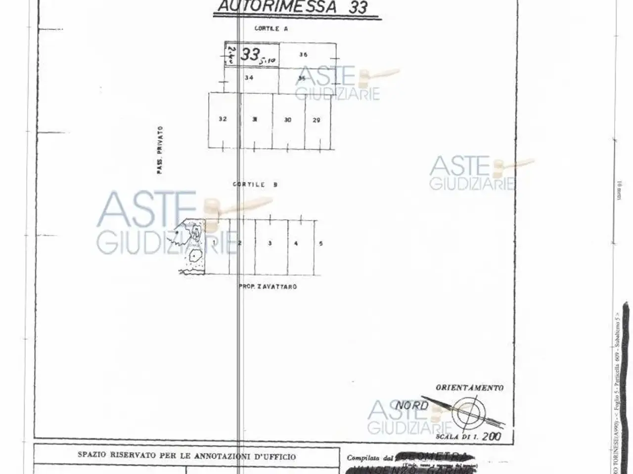 Garage in Via Lussemburgo, 9, 10071 Borgaro Torinese To, Italia 9, Borgaro Torinese, {3} - Planimetria 1
