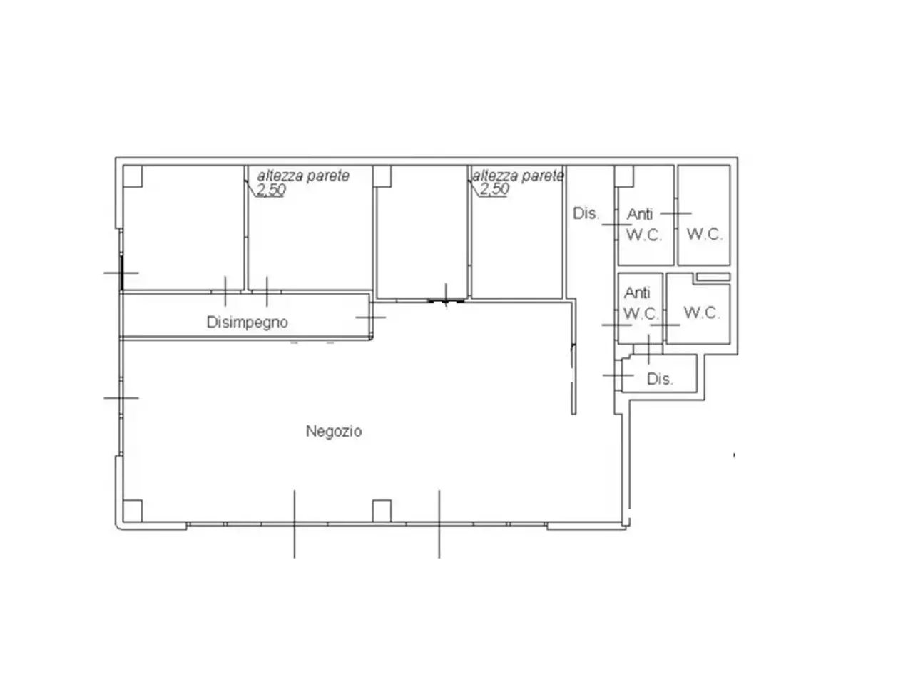 Locale commerciale in , Pisa, {3} - Planimetria 1