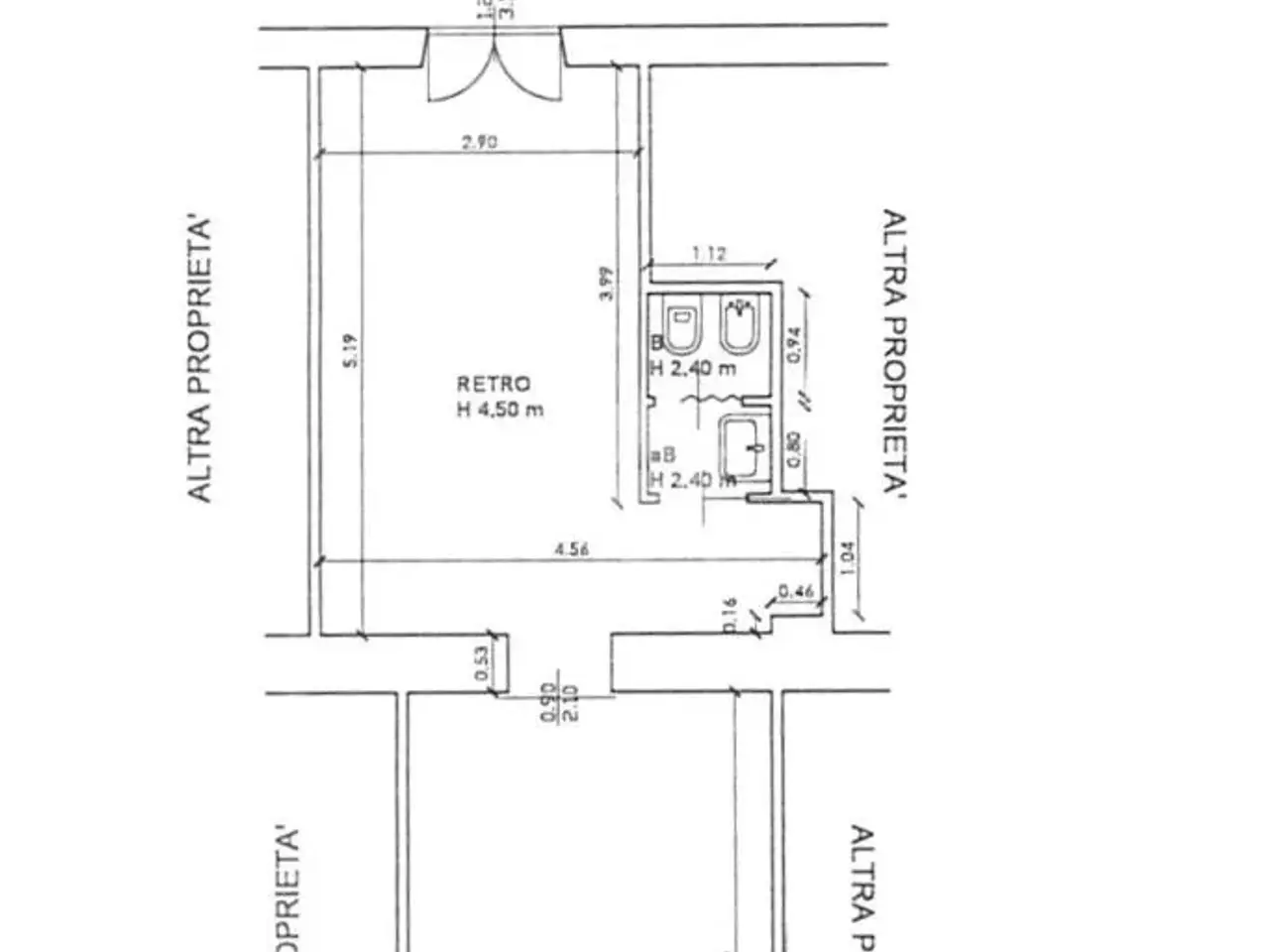 Negozio in Via Savona, Milano, {3} - Planimetria 1