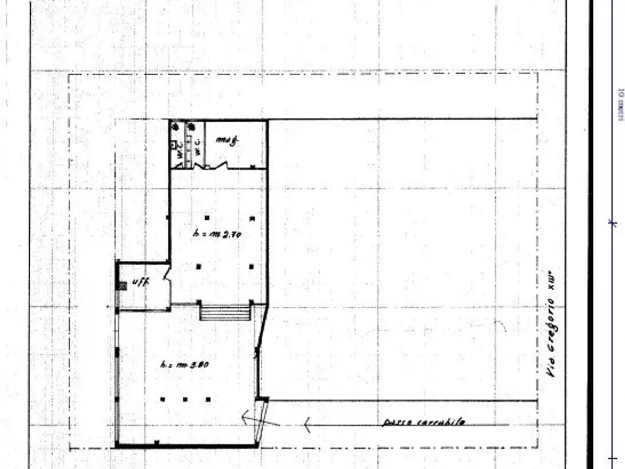 Magazzino in Via Prospero Santacroce, Roma, {3} - Planimetria 1