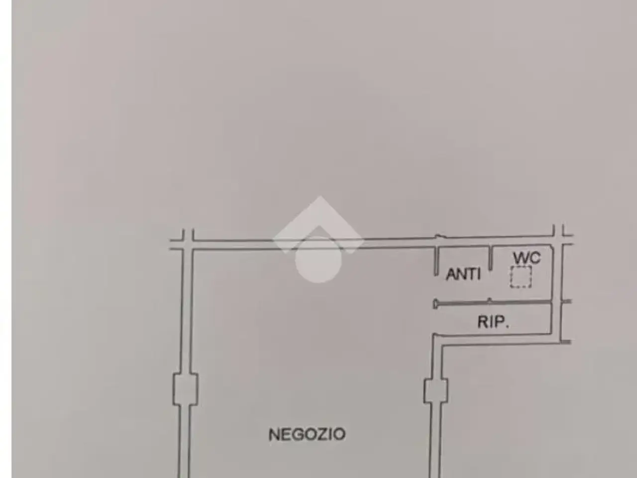 Negozio in Via Ruggero Leoncavallo, Treviso, {3} - Planimetria 1
