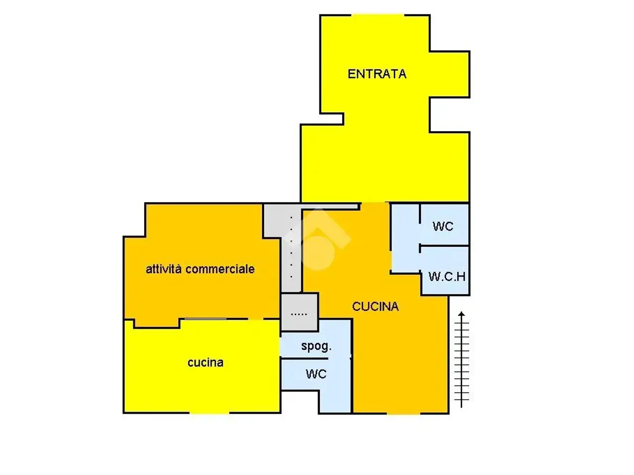 Negozio in Via Principe Amedeo 406, Partinico, {3} - Planimetria 1