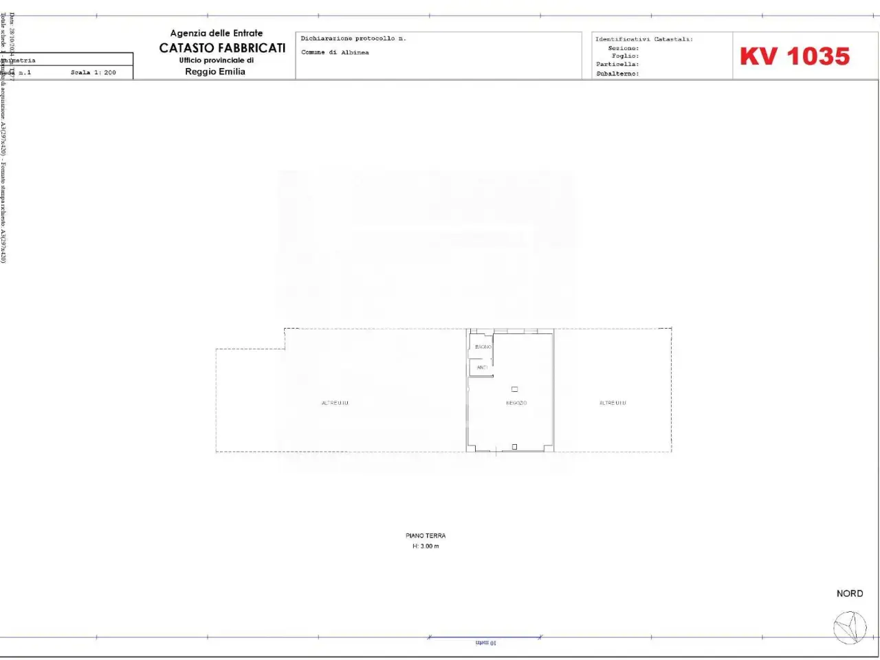 Negozio in Via Crocioni 12, Albinea, {3} - Planimetria 1