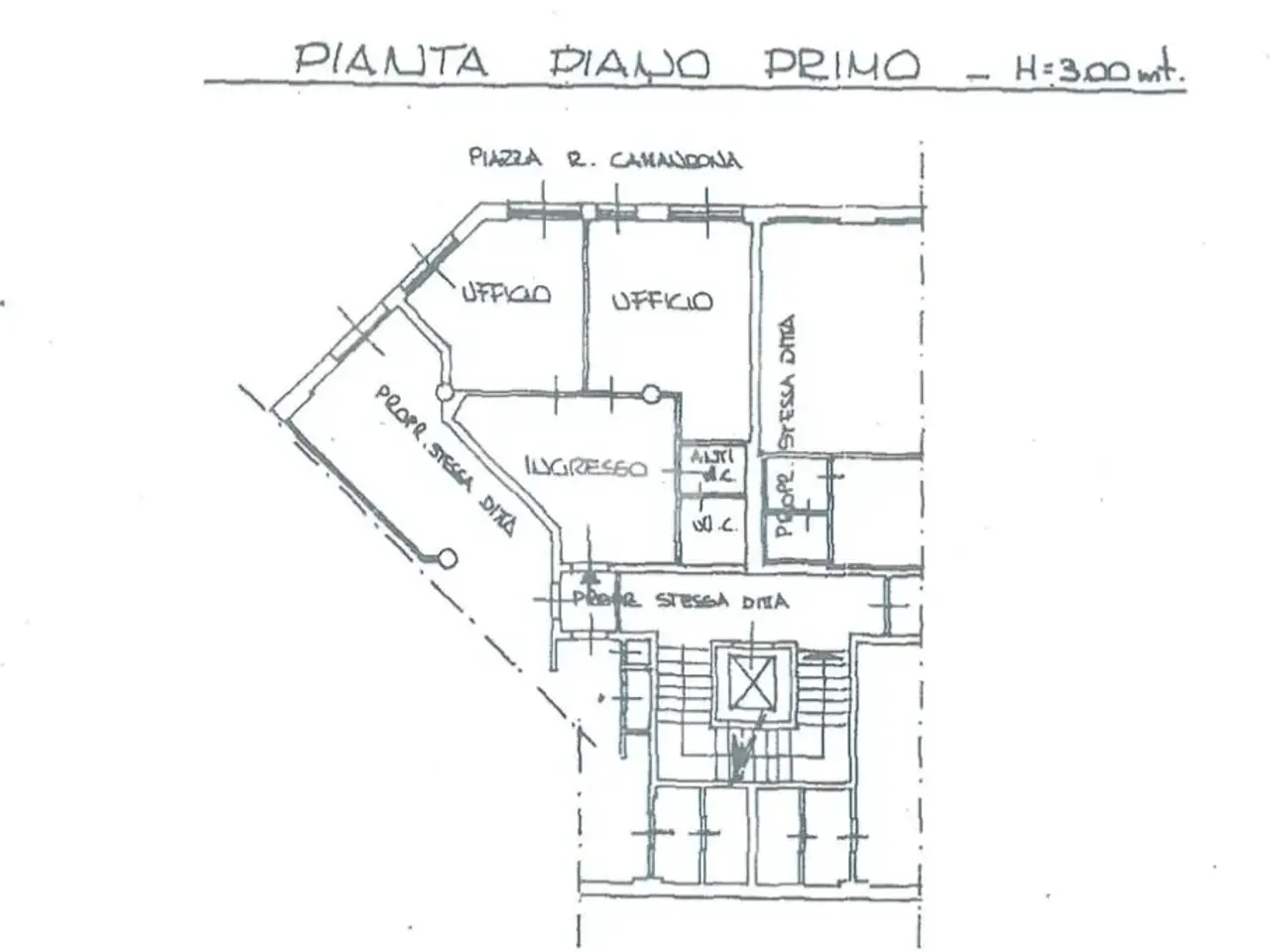 Ufficio in Piazza Camandona 29, Nichelino, {3} - Planimetria 1