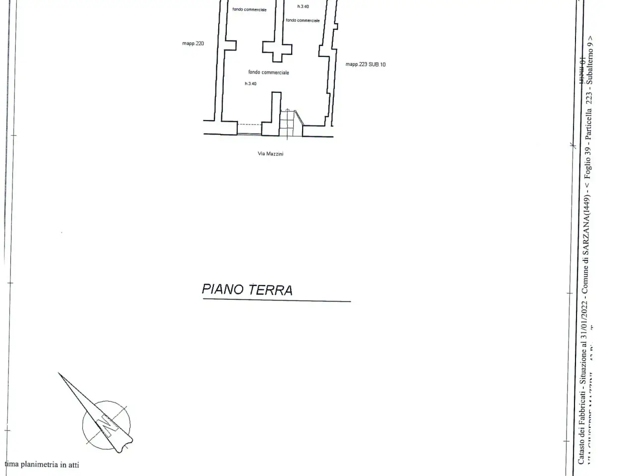 Palazzina commerciale in Via Mazzini, Sarzana, {3} - Planimetria 1